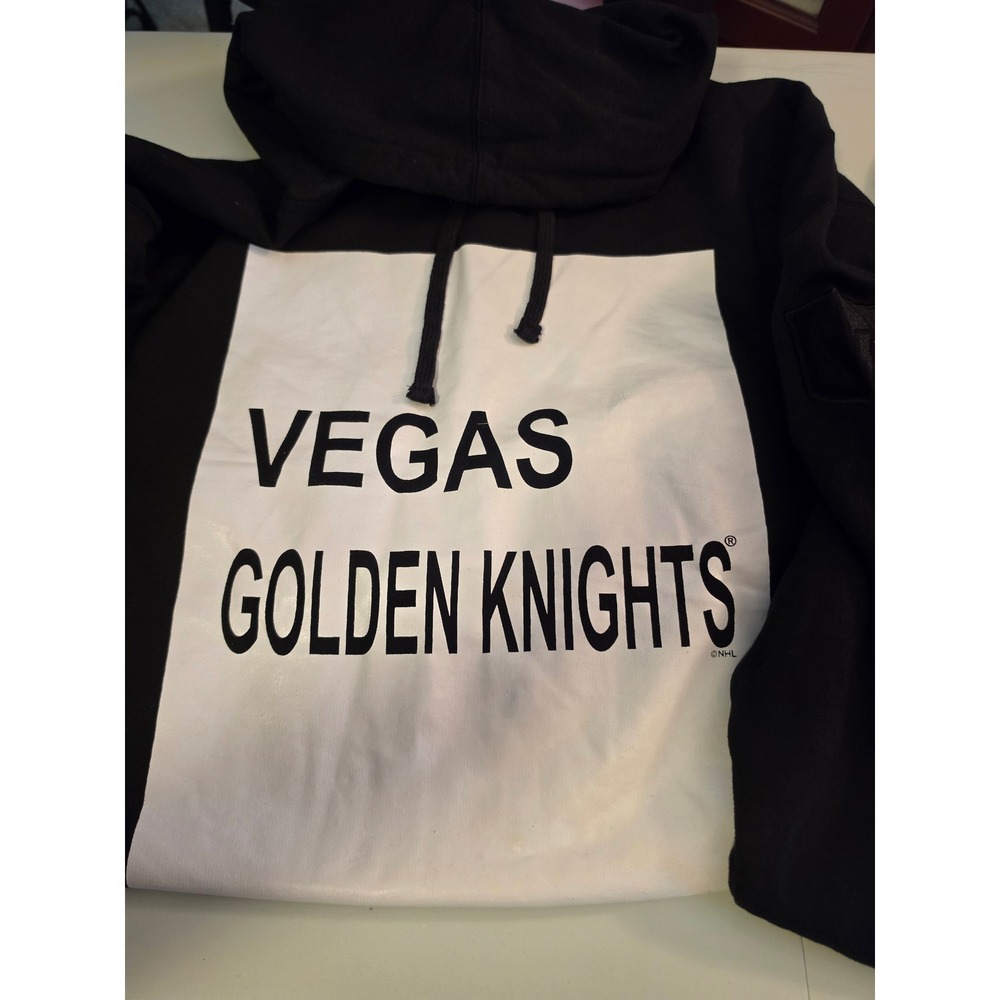 Fanatics Vegas Golden Knights NHL Pullover Hoodie Black Mens 4XL New NHLSQHD-KN